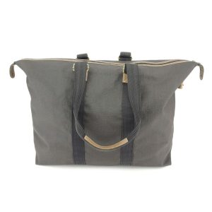 ダンヒル ボストンバッグ 旅行用バッグ レディース グレー 灰色　ライトブラウン 中古