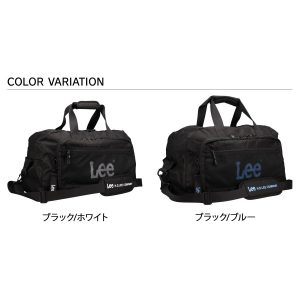 Lee リー バッグ ボストンバッグ ショルダー メンズ レディース 40L 大容量 修学旅行 小学生 男の子 女の子 ポリラバートラベルボストンバッグ ブラック 251245